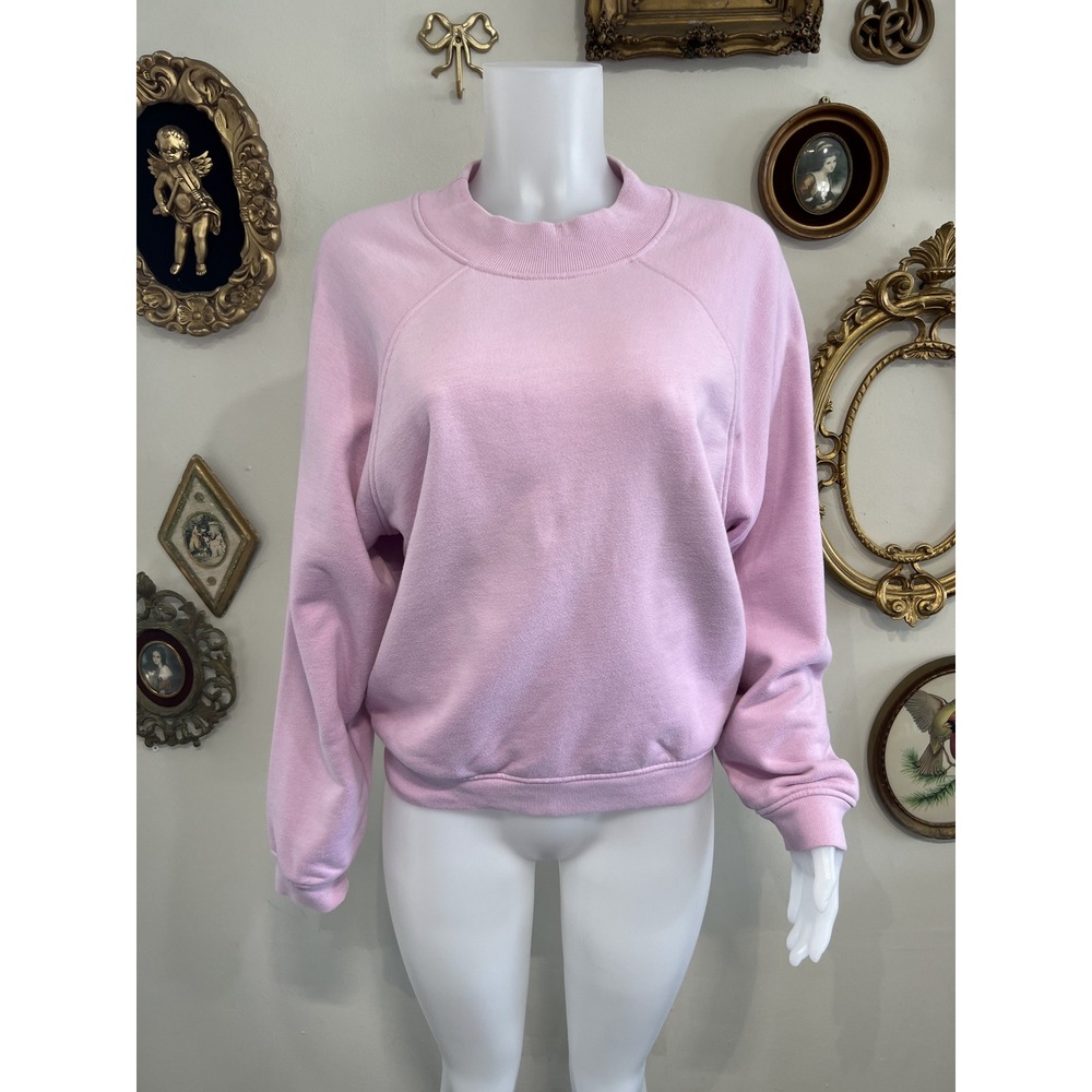 Alo Pink Crewneck Pullover Sweatshirt Size S